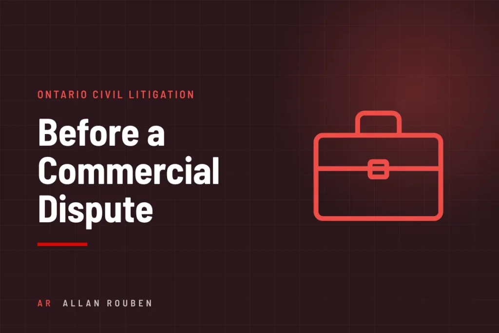 Commercial dispute resolution: what business owners should know in Ontario